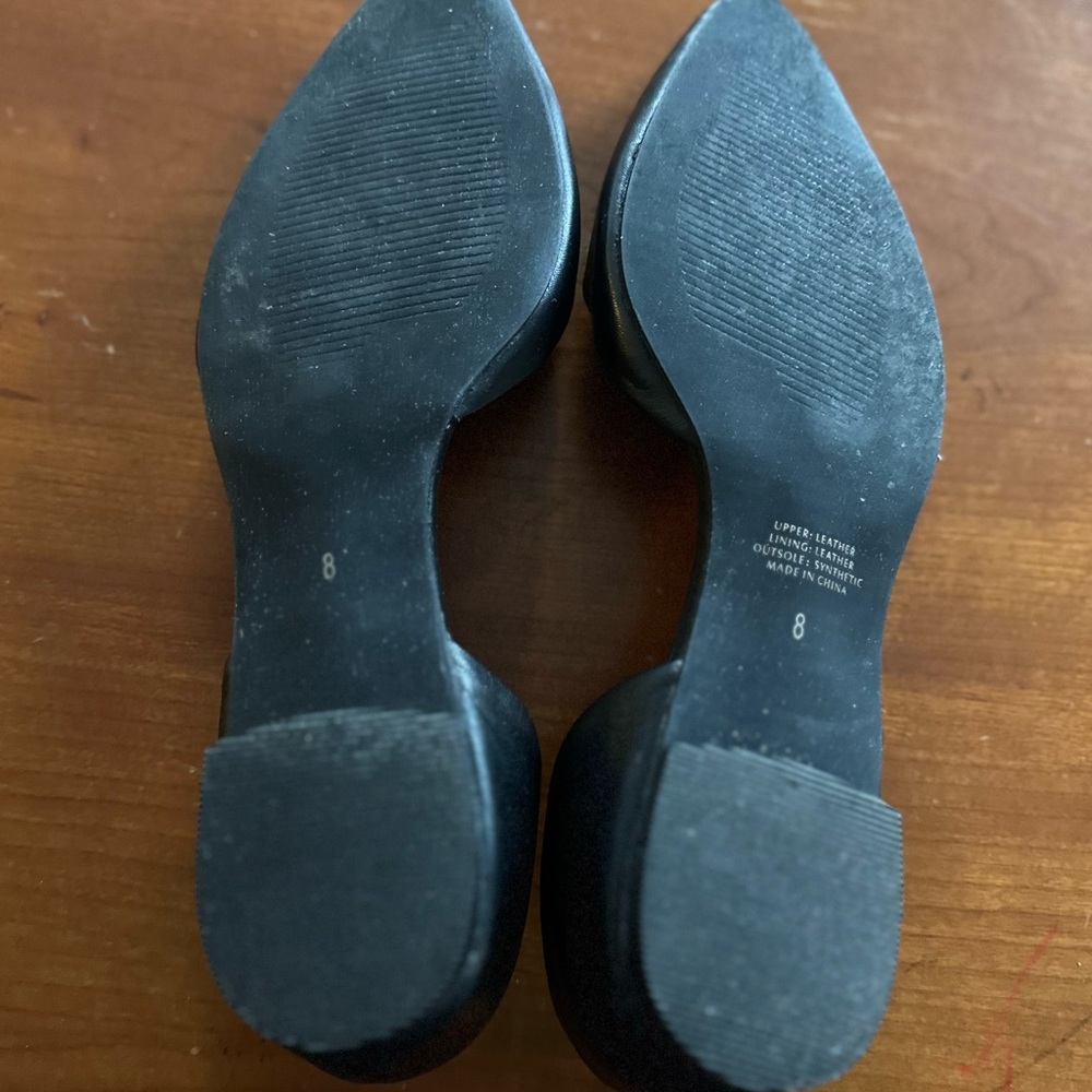 Elegant Black Leather Women's Flats ~ JJILL - Picture 4 of 4